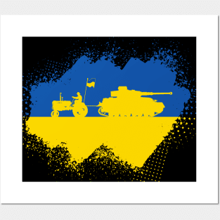 Ukraine Tractor Freedom Posters and Art